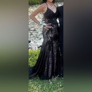 Elegant Black Lace Gown